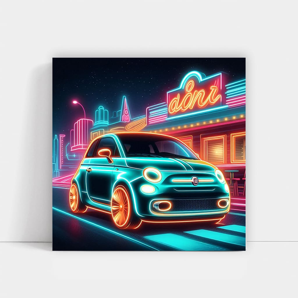 Fiat New Neon Wall Art