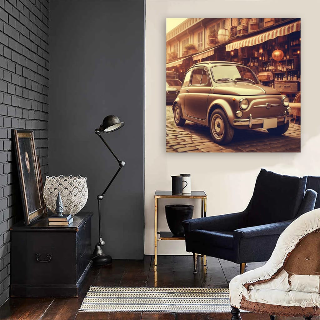 Retro Fiat Classic Parking: Timeless Style and Charm