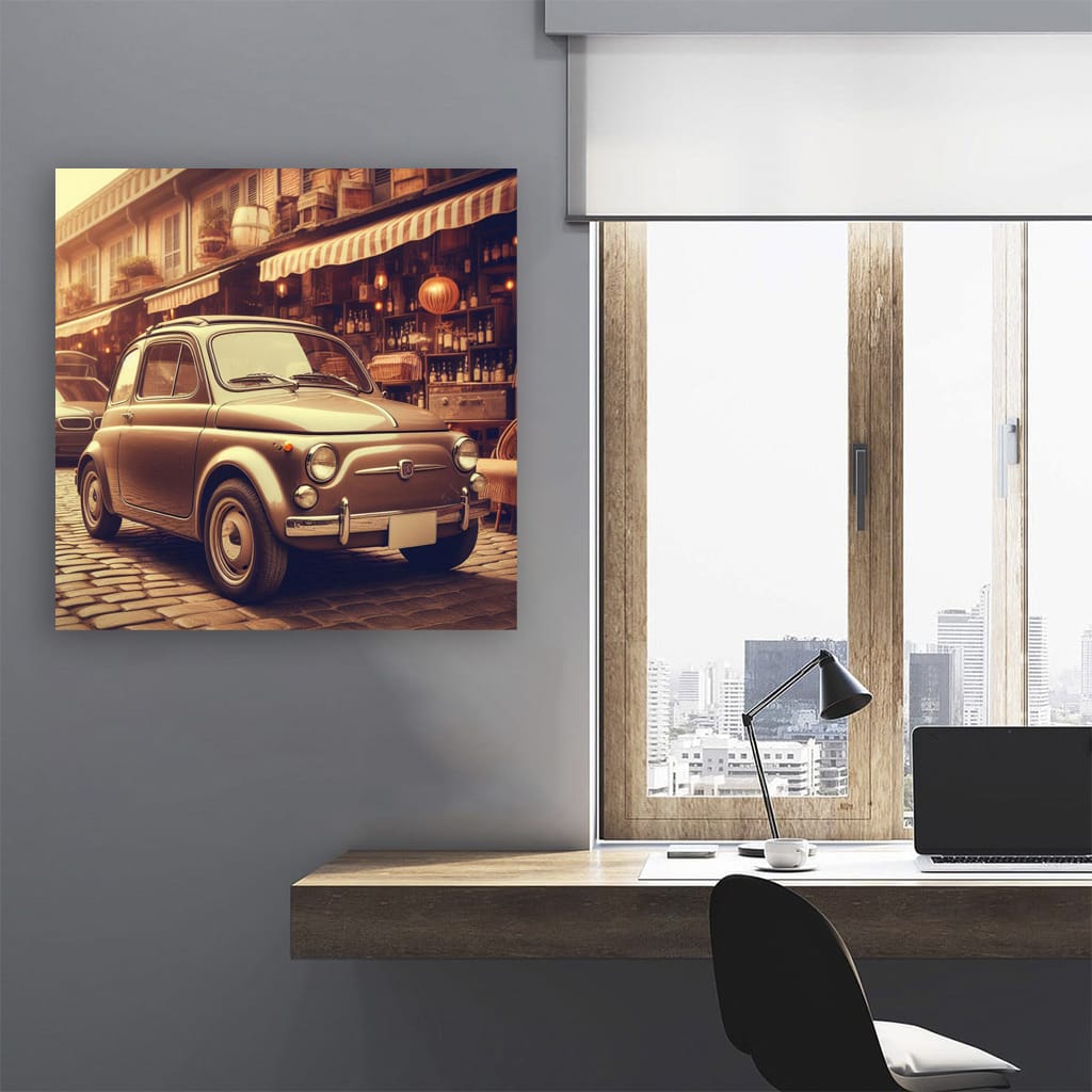 Retro Fiat Classic Parking: Timeless Style and Charm