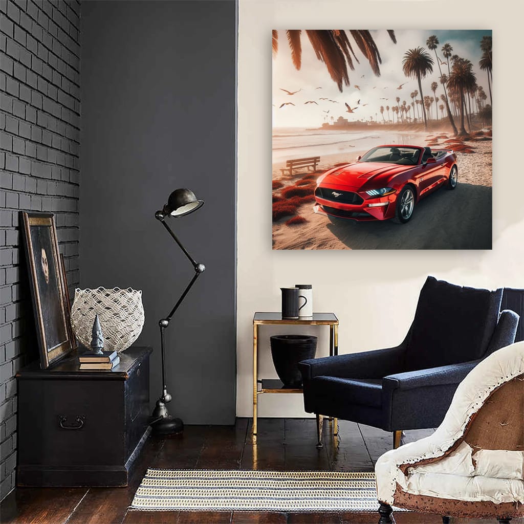 Fresh Ford Mustang by Beach - Classic Icon