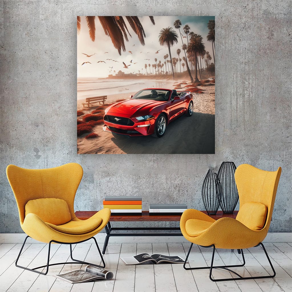 Fresh Ford Mustang by Beach - Classic Icon