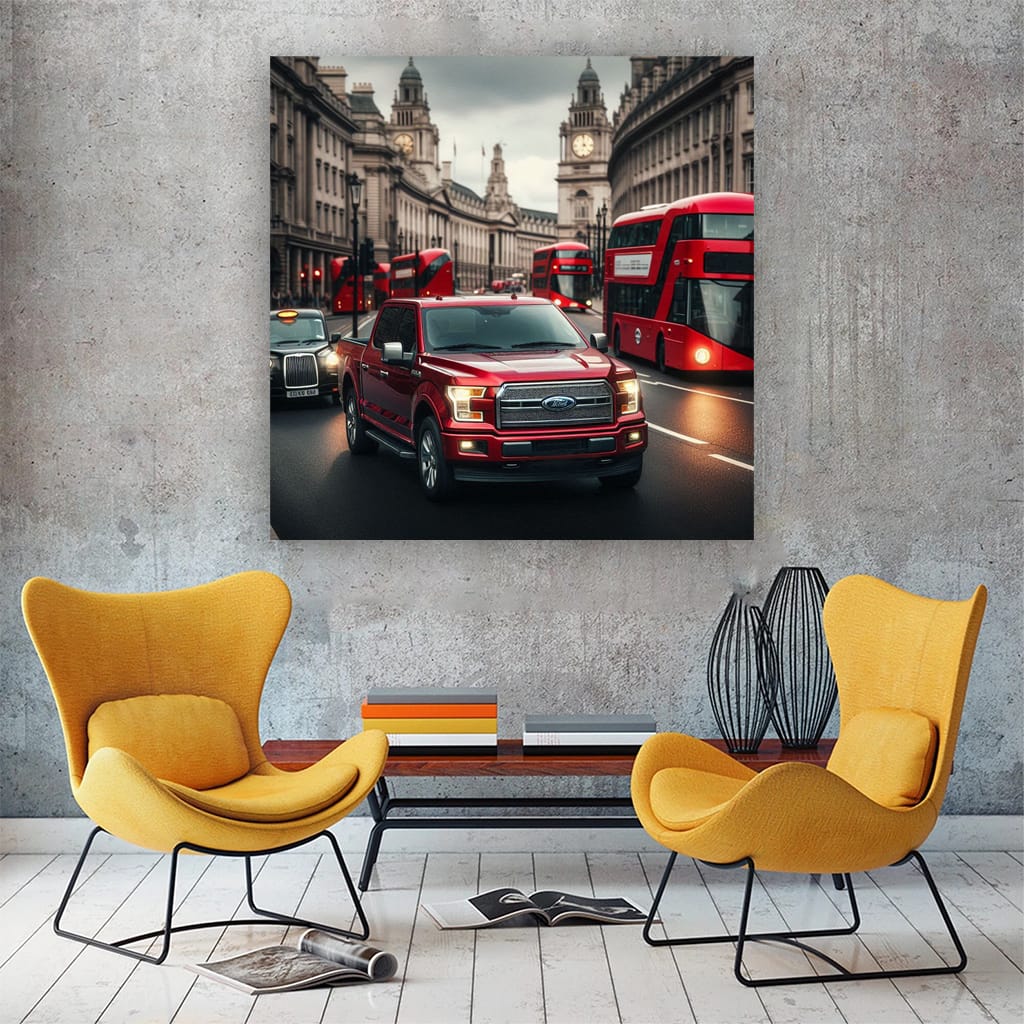 Ford F150 Lond Wall Art