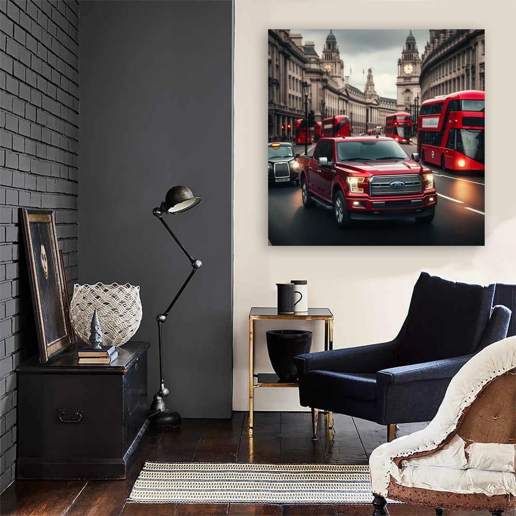 Ford F150 Lond Wall Art