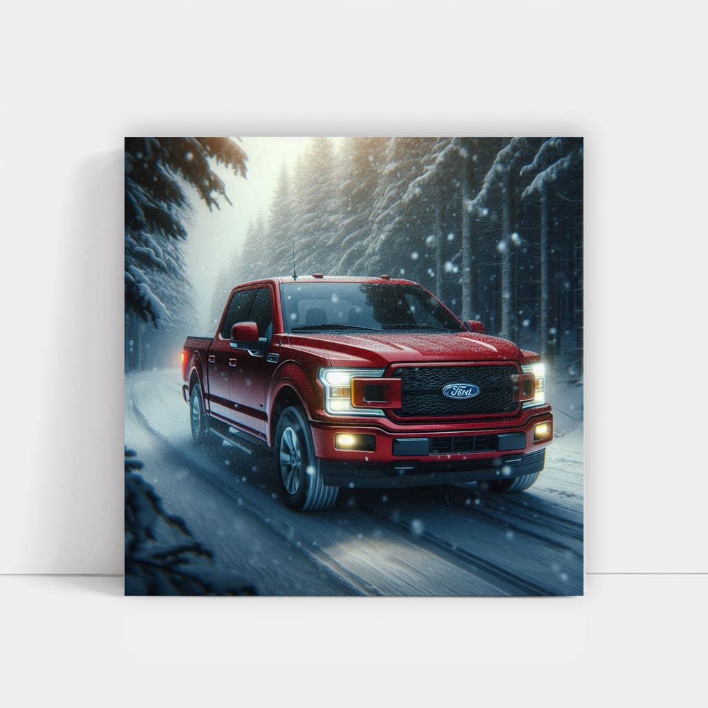 Ford F-150 in Snowfall - Rugged Power and Reliability
