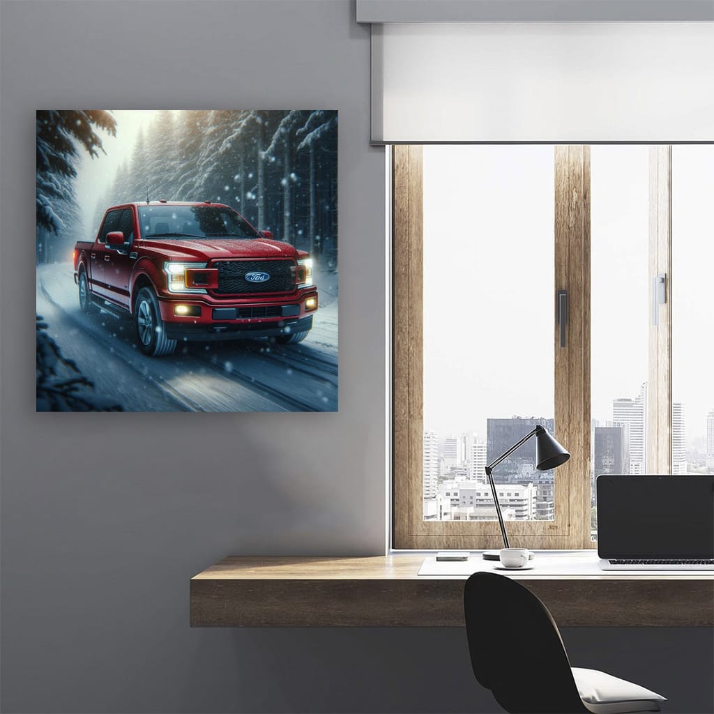 Ford F-150 in Snowfall - Rugged Power and Reliability