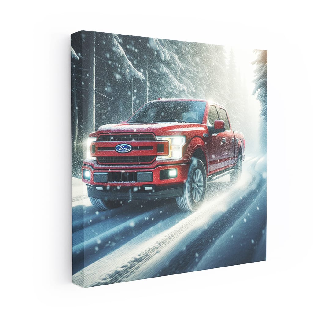 Ford F150 Snowfall Wall Art