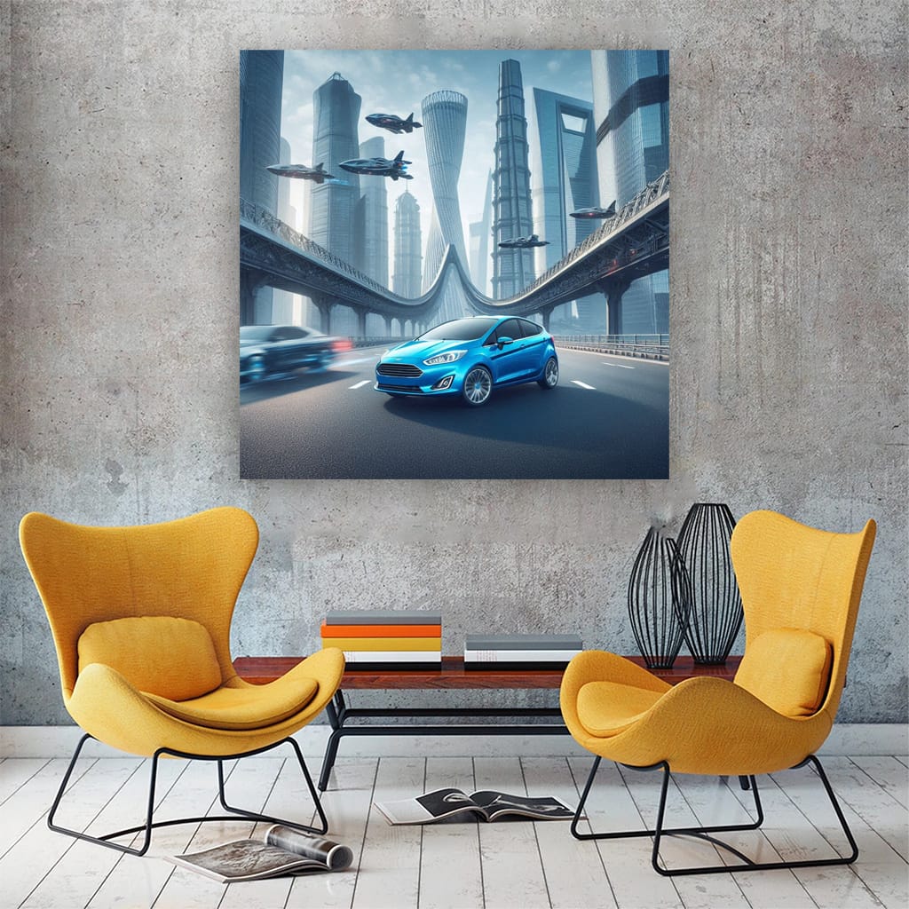Ford Fiesta on Bridge Highway - Compact Marvel