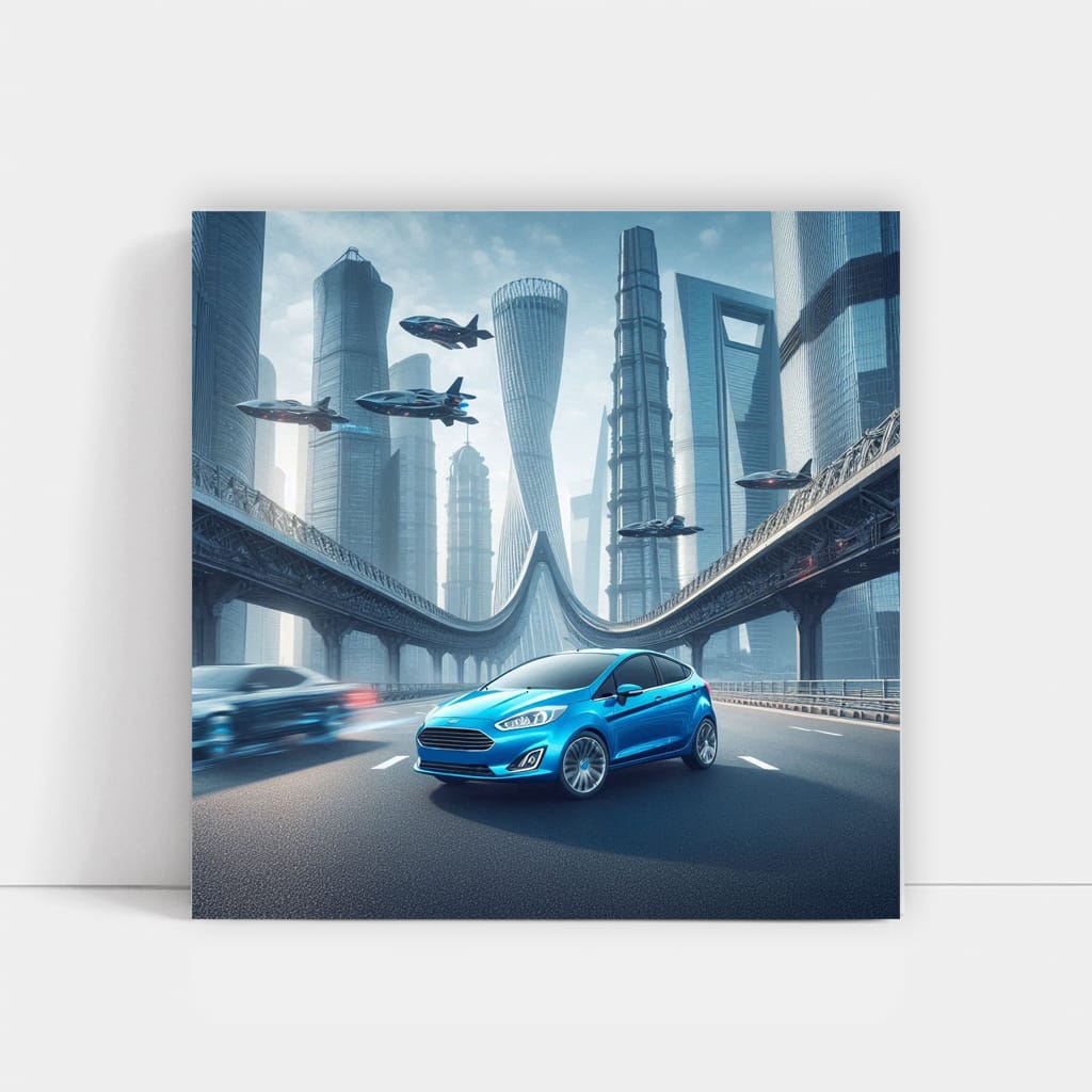 Ford Fiesta on Bridge Highway - Compact Marvel