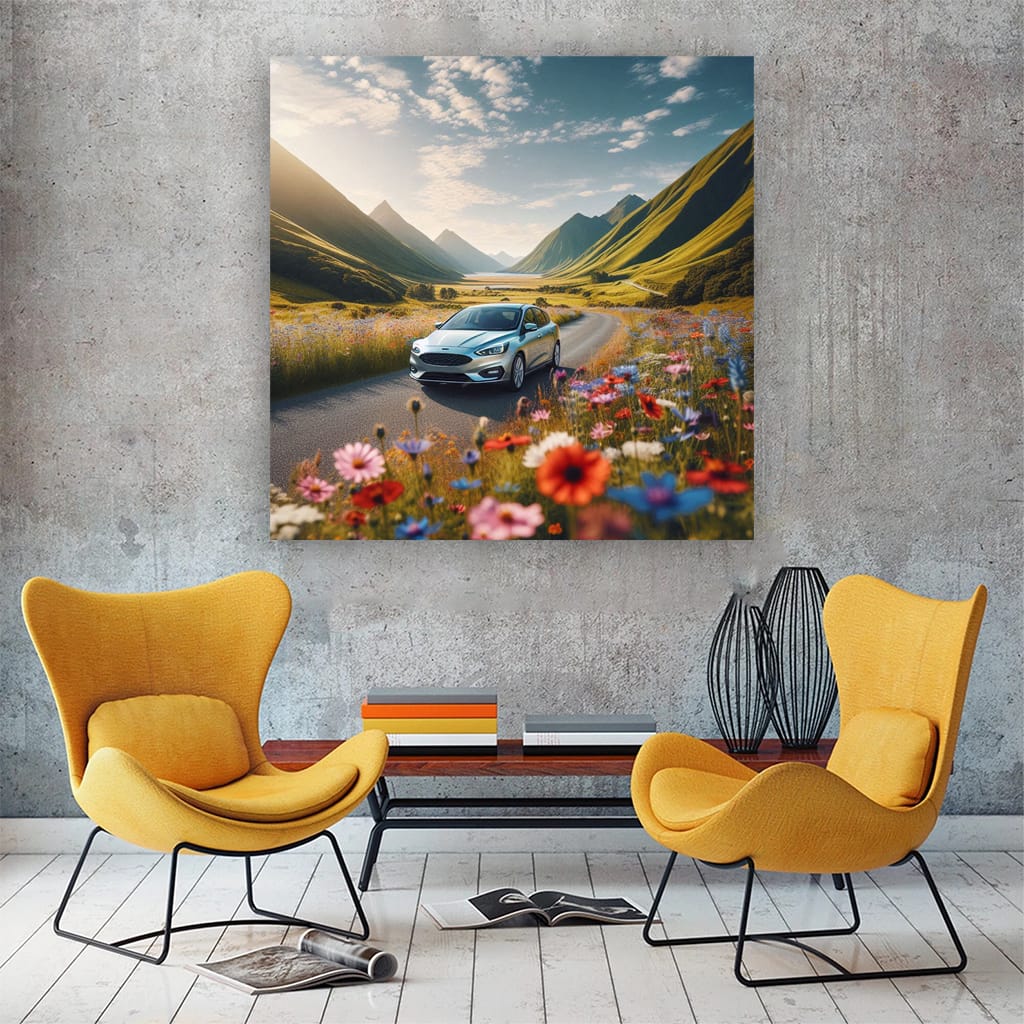 Ford Focus Valley Wall Art