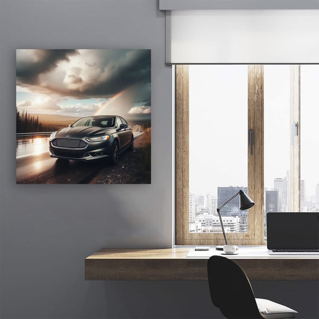 Ford Fusion Cloudy Weath Wall Art