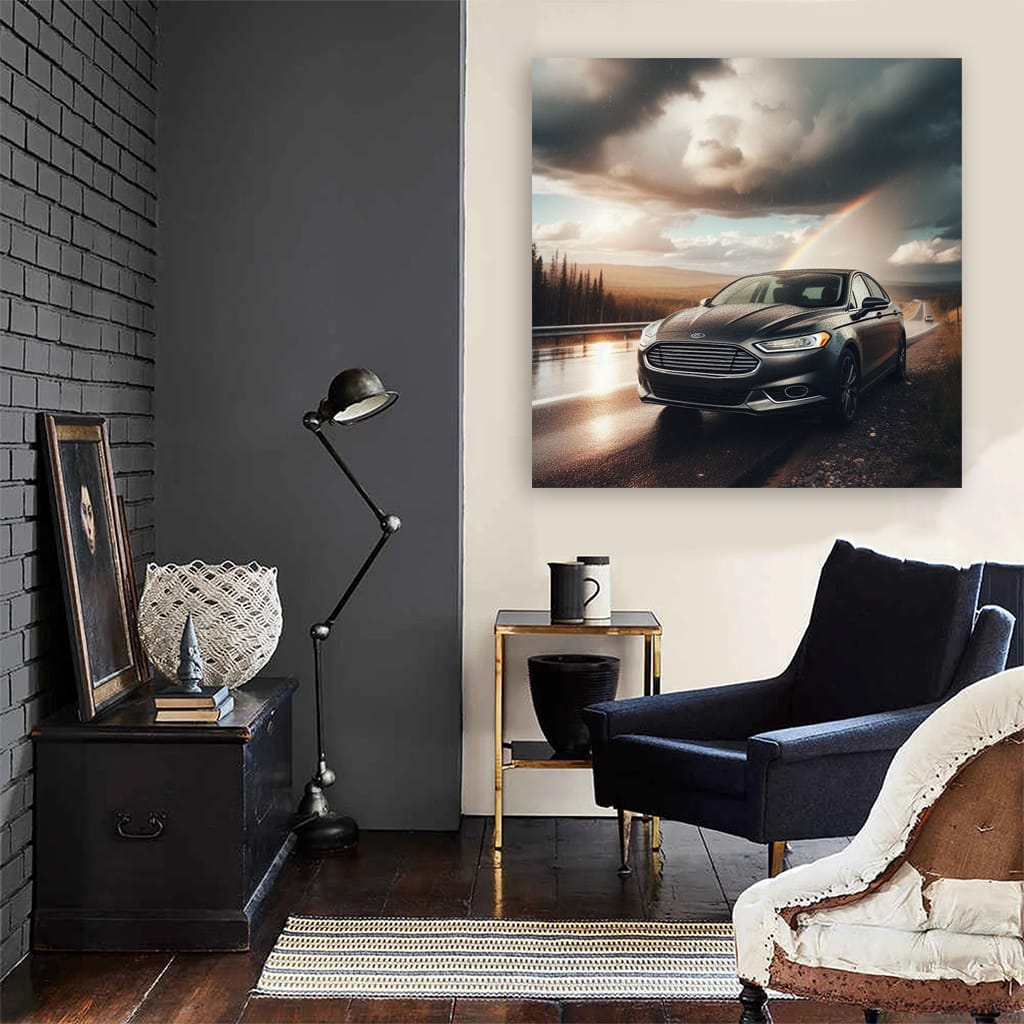 Ford Fusion Cloudy Weath Wall Art