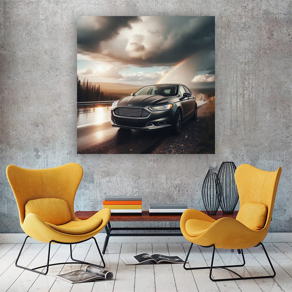 Ford Fusion Cloudy Weath Wall Art