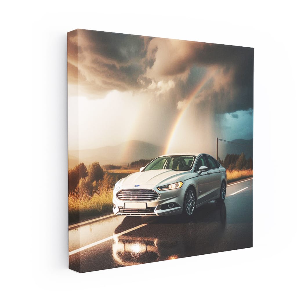 Ford Fusion Cloudy Weather Wall Art