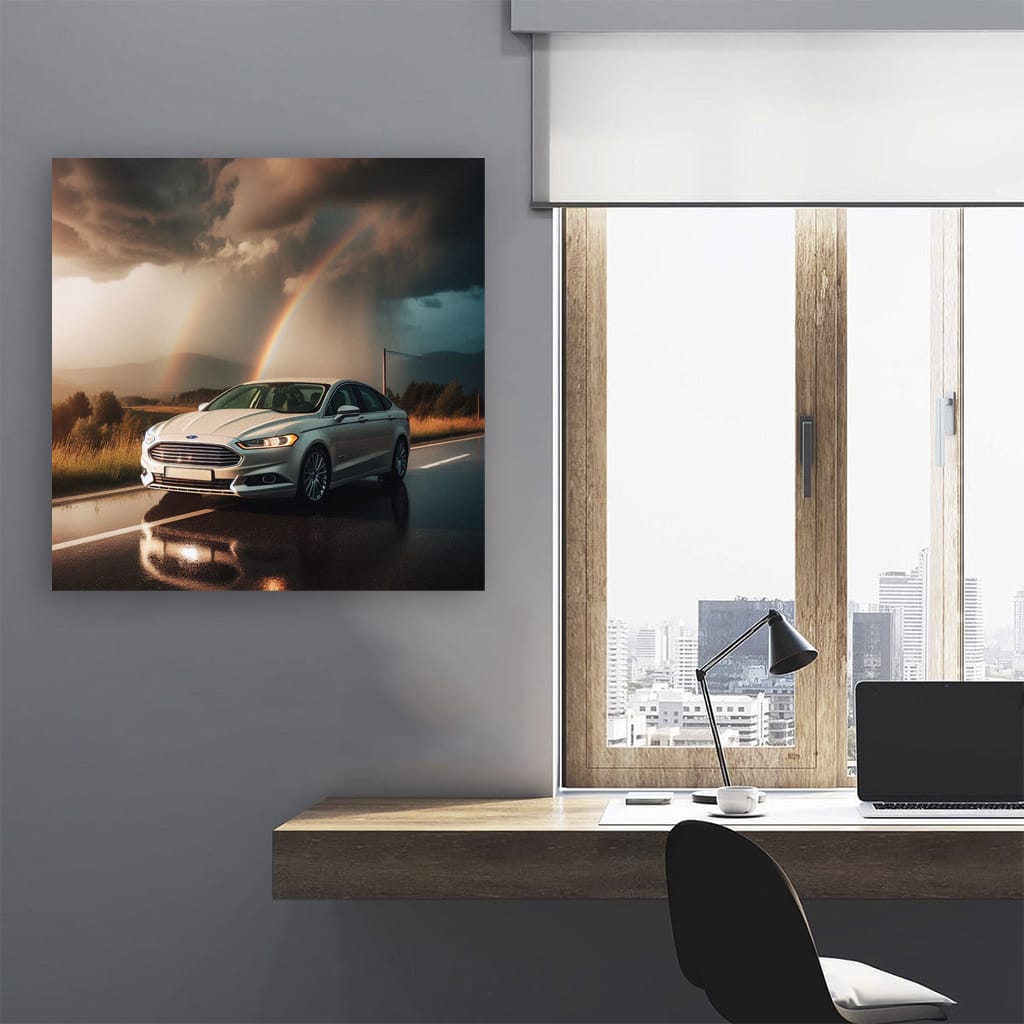 Ford Fusion Cloudy Weather Wall Art