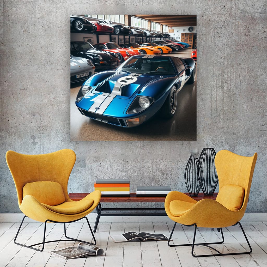 Ford GT40 in Parking - Iconic Speed Machine