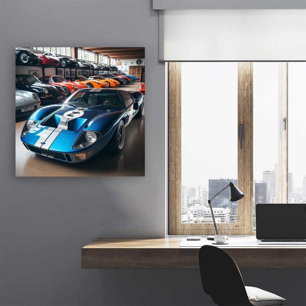 Ford GT40 in Parking - Iconic Speed Machine