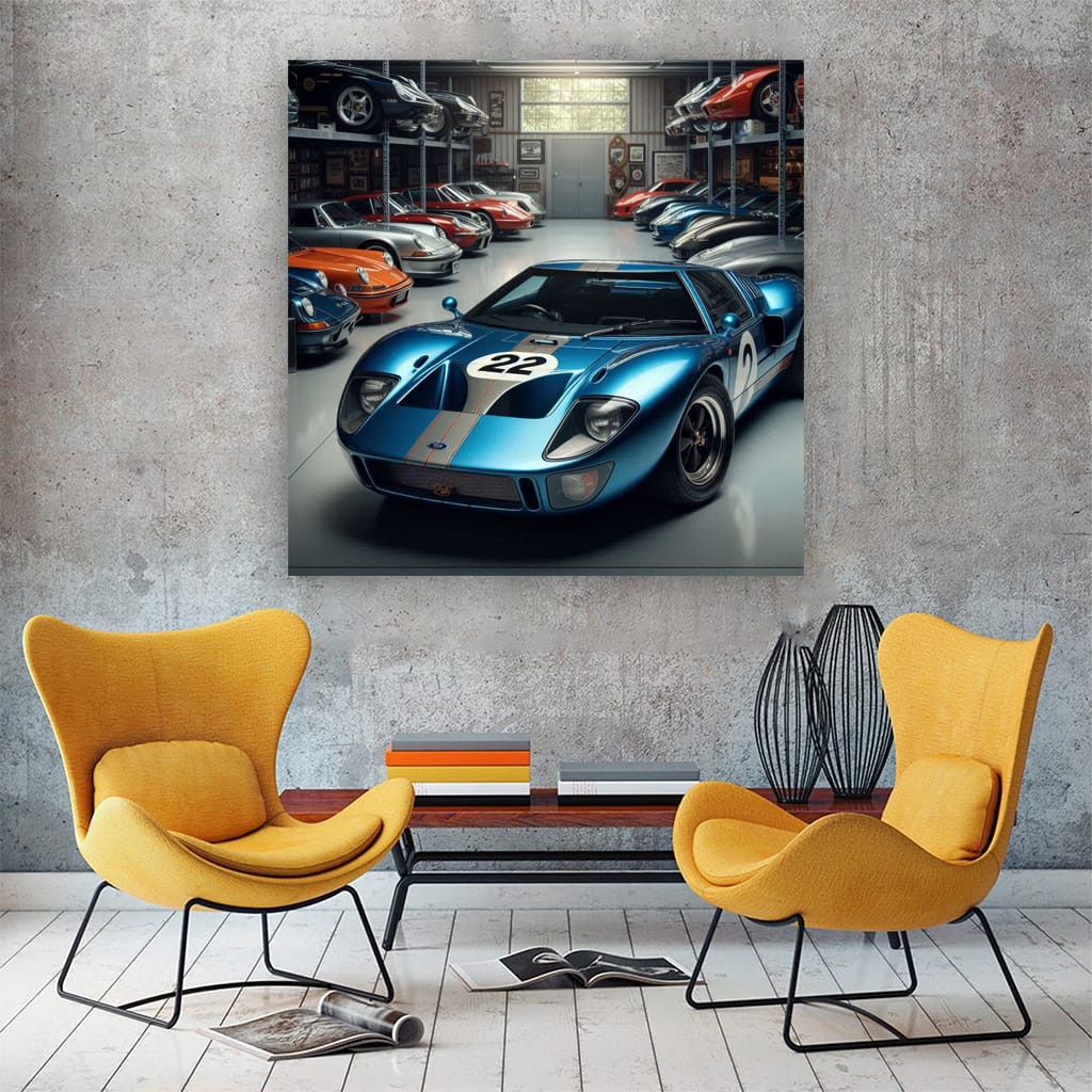 Ford Gt40 Parking Wall Art