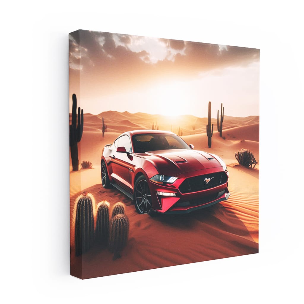 Ford Mustang Gt Desert Wall Art