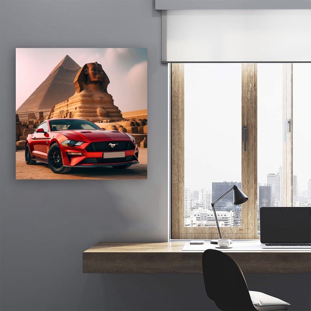 Ford Mustang Gt Egypt Wall Art