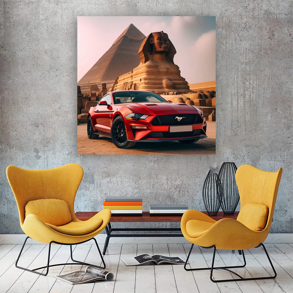 Ford Mustang Gt Egypt Wall Art