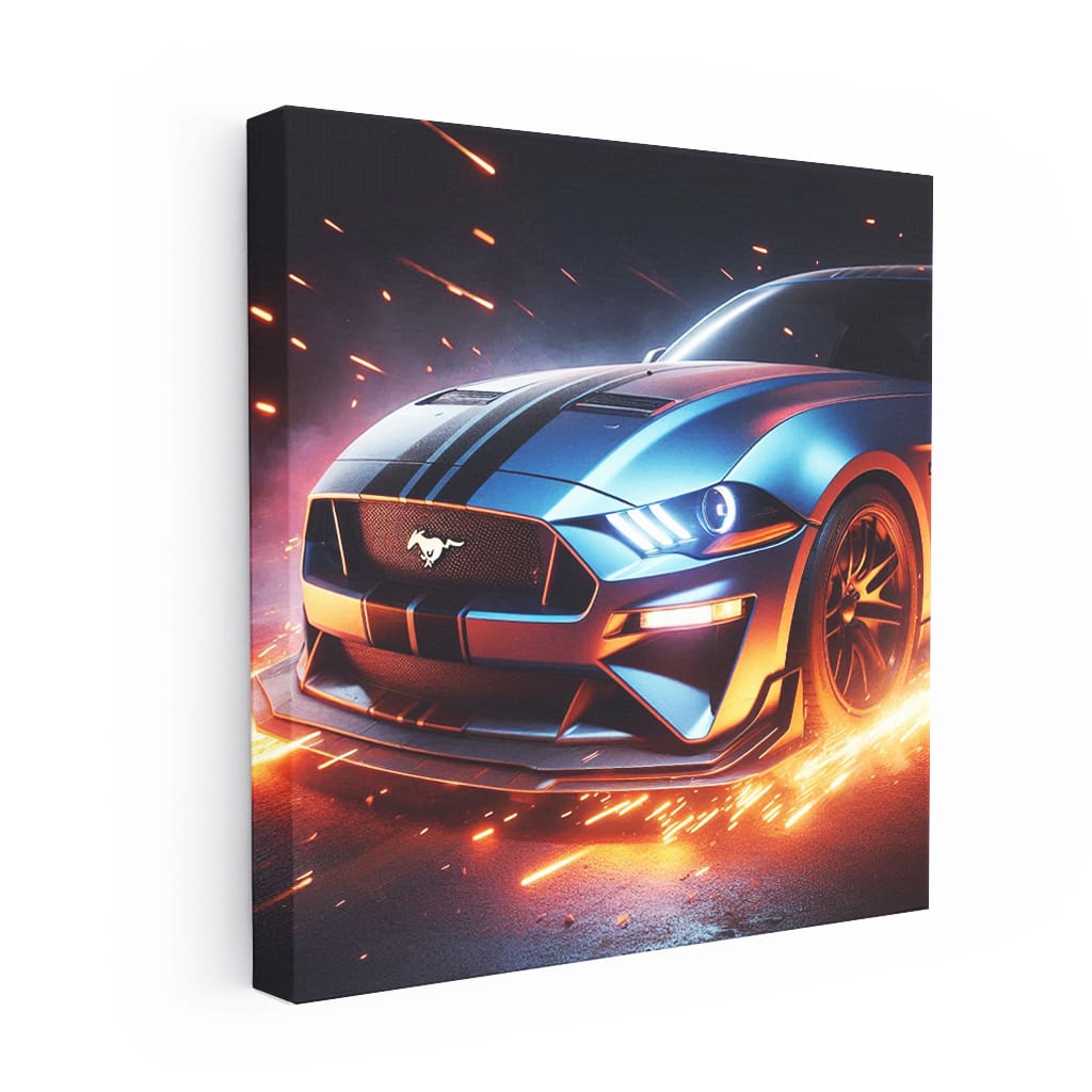 Ford Mustang Gt Hood Wall Art