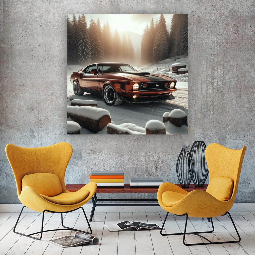 Ford Mustang Mach Wint Wall Art