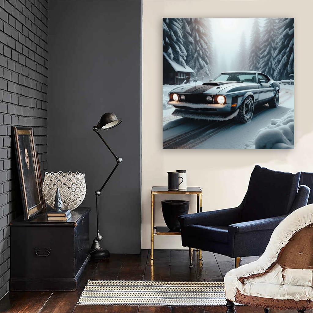 Ford Mustang Mach 1 in Winter - Power Meets Elegance