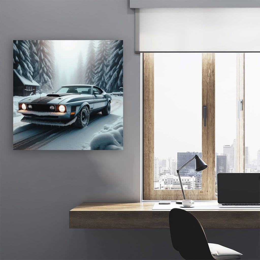 Ford Mustang Mach 1 in Winter - Power Meets Elegance