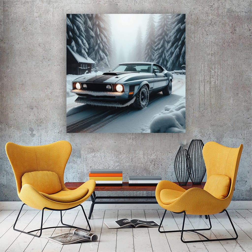 Ford Mustang Mach 1 in Winter - Power Meets Elegance