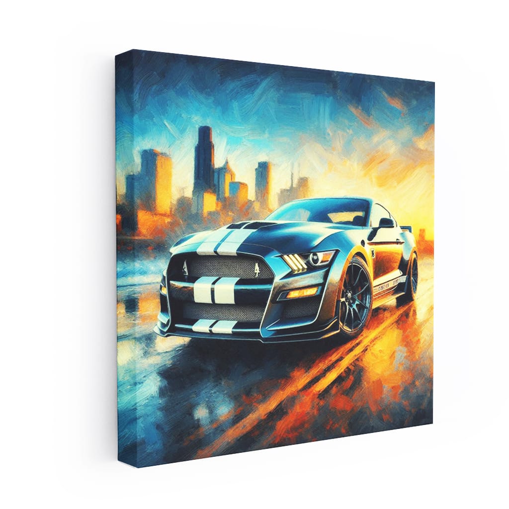 Ford Mustang Shelby Gt500 Impressionism Wall Art