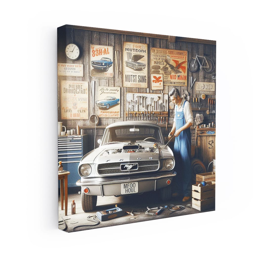 Ford Old Retro Garage Wall Art