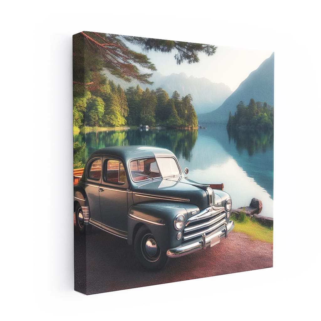 Ford Old Retro Lake Wall Art