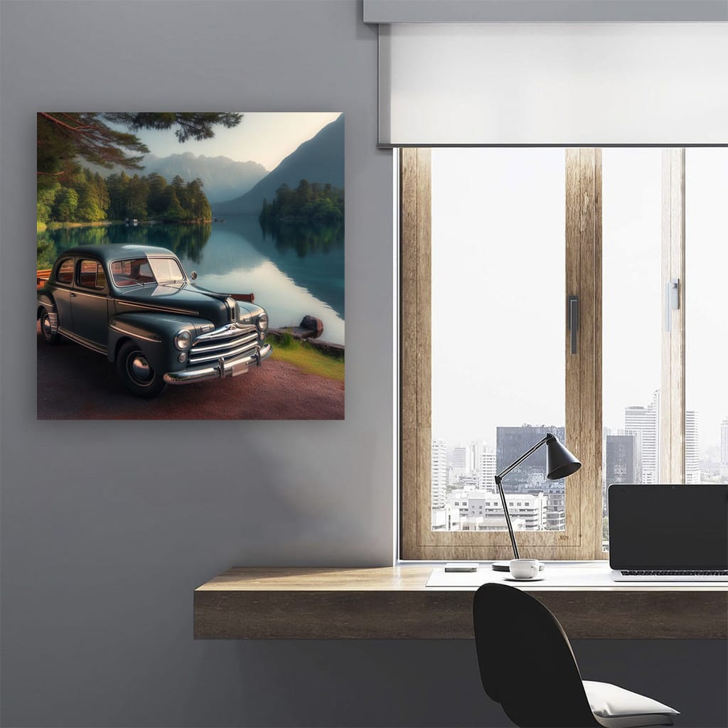 Ford Old Retro Lake Wall Art