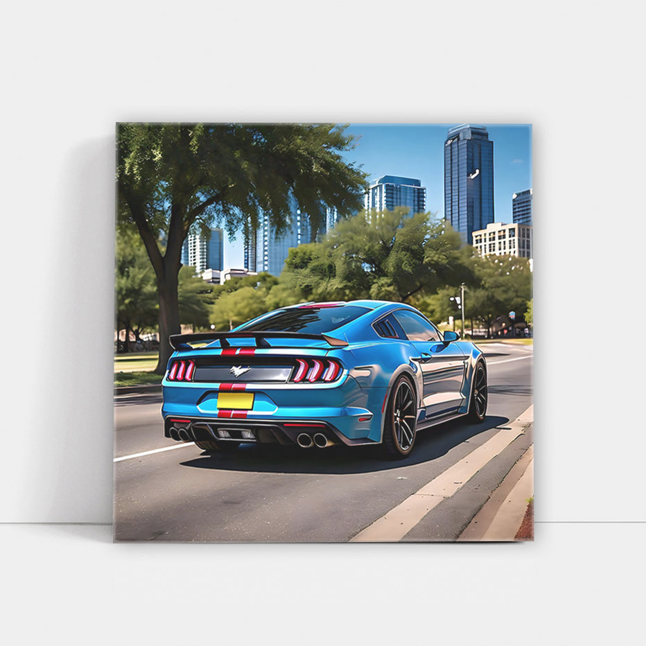 Blue Ford Mustang GT in Austin - Bold and Powerful Ride