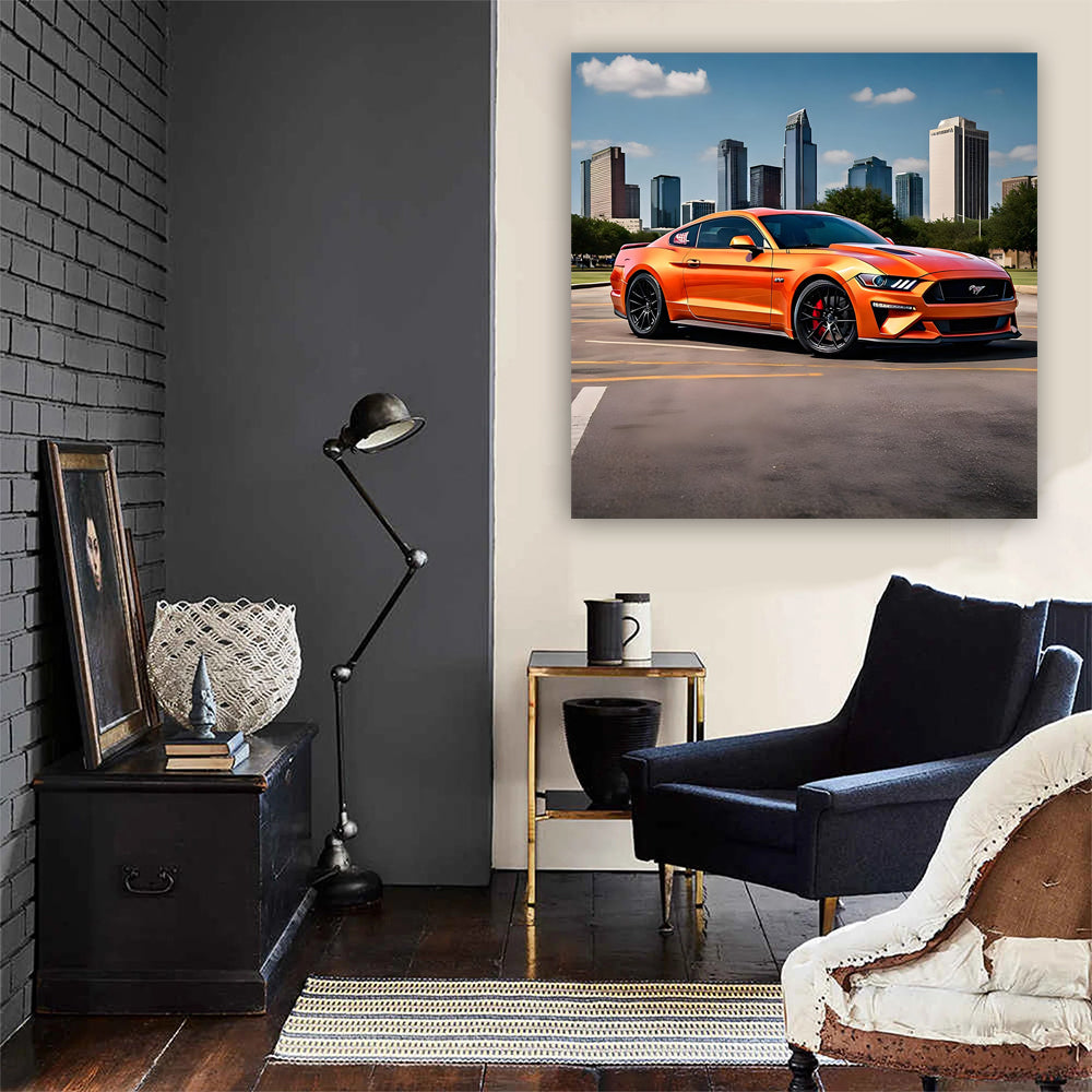 Vibrant Orange Ford Mustang GT in Dallas, TX - Bold & Powerful