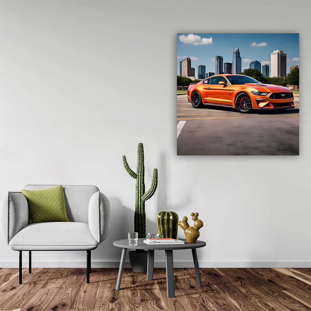 Vibrant Orange Ford Mustang GT in Dallas, TX - Bold & Powerful