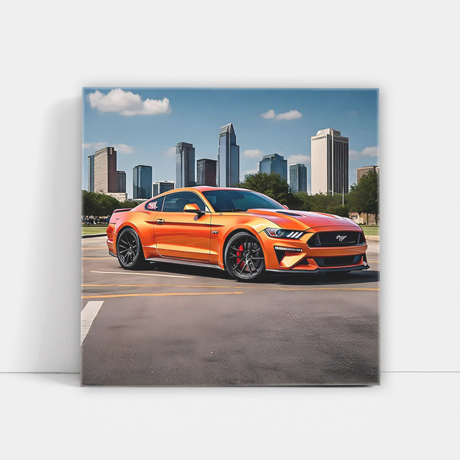 Vibrant Orange Ford Mustang GT in Dallas, TX - Bold & Powerful