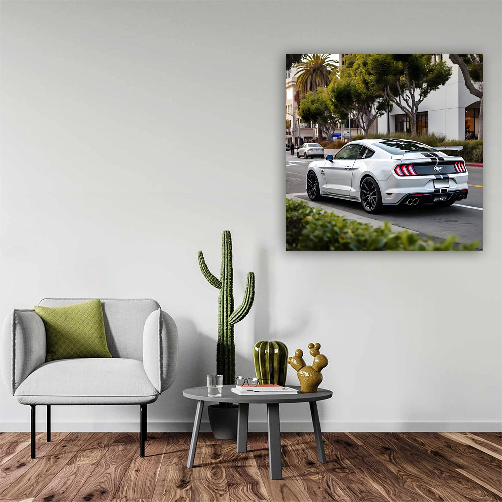 White Ford Mustang GT in San Jose - Classic Powerhouse