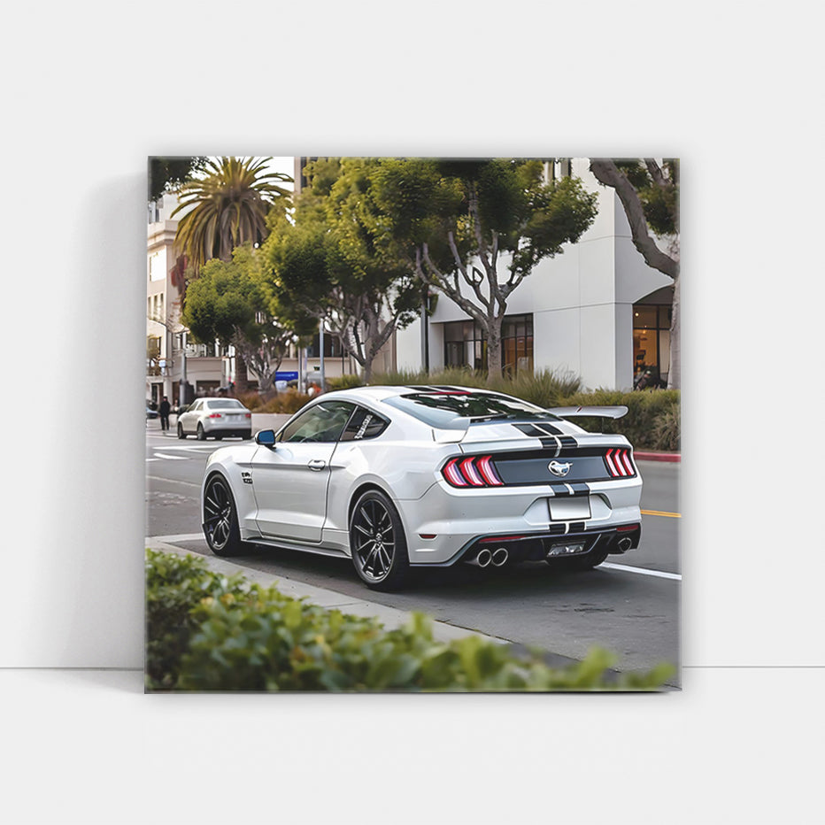 White Ford Mustang GT in San Jose - Classic Powerhouse