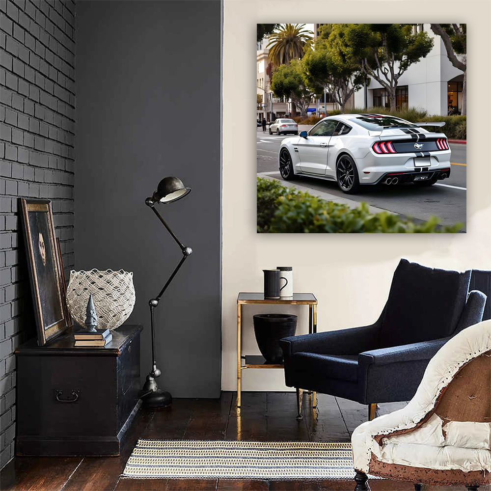 White Ford Mustang GT in San Jose - Classic Powerhouse