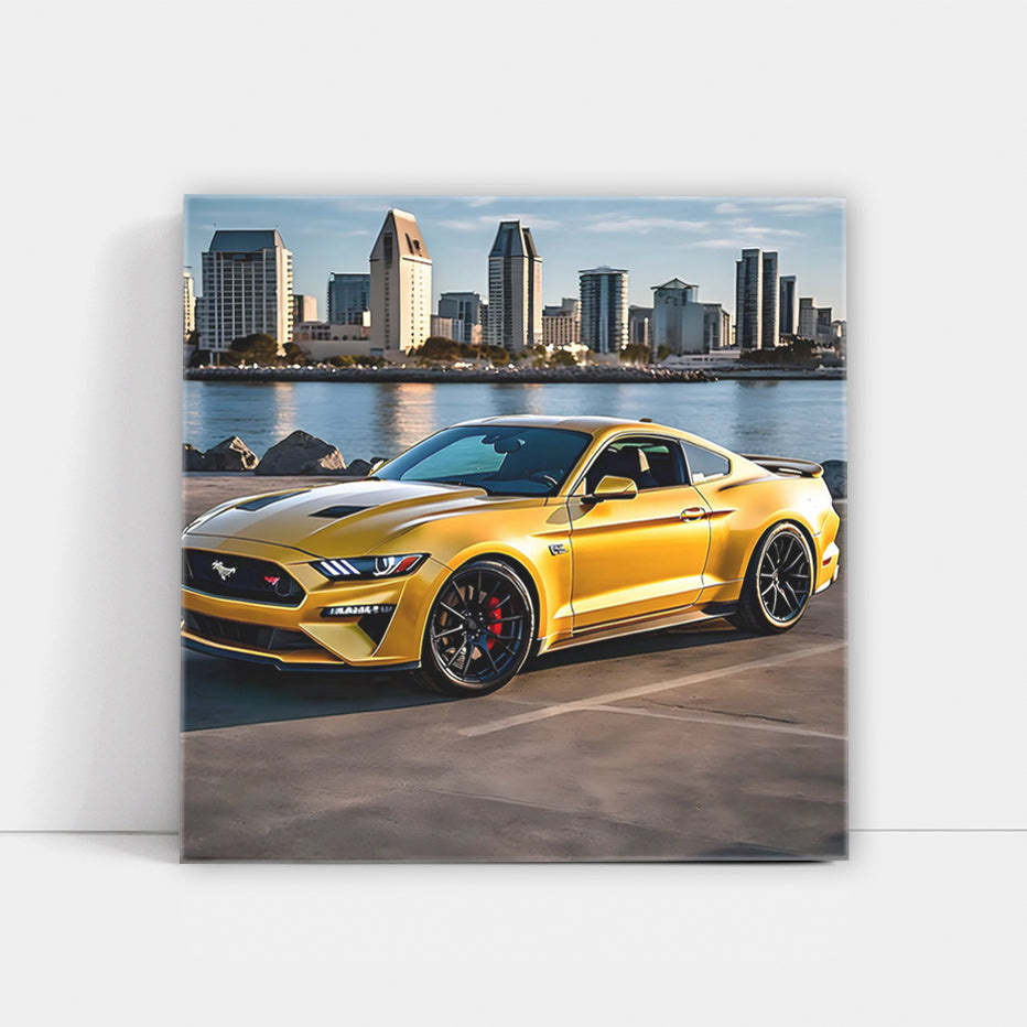 Yellow Ford Mustang GT in San Diego, CA - Bold and Iconic