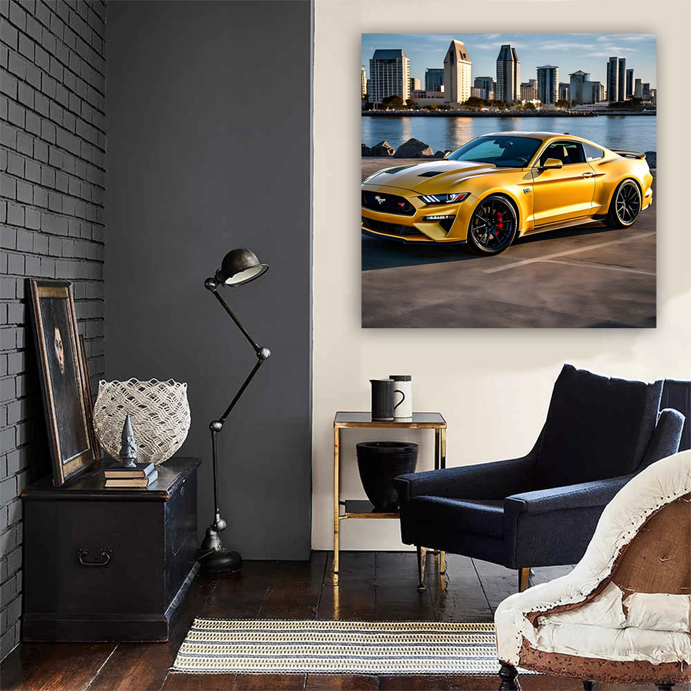 Yellow Ford Mustang GT in San Diego, CA - Bold and Iconic