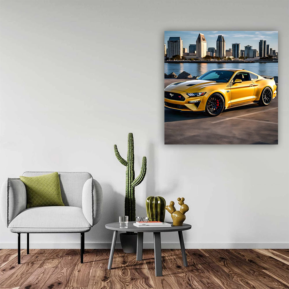 Yellow Ford Mustang GT in San Diego, CA - Bold and Iconic