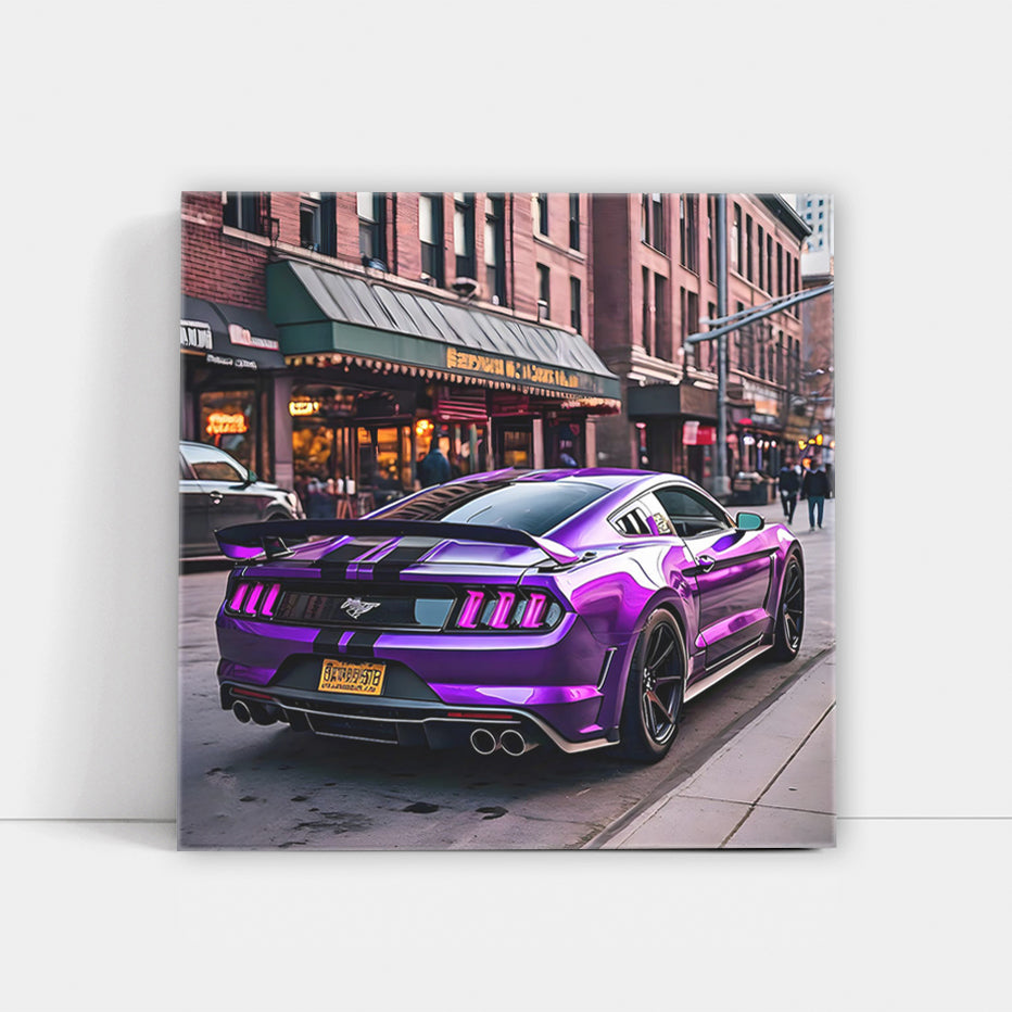 Purple Ford Mustang Mach 1 Roaring in Chicago, IL - Bold Power