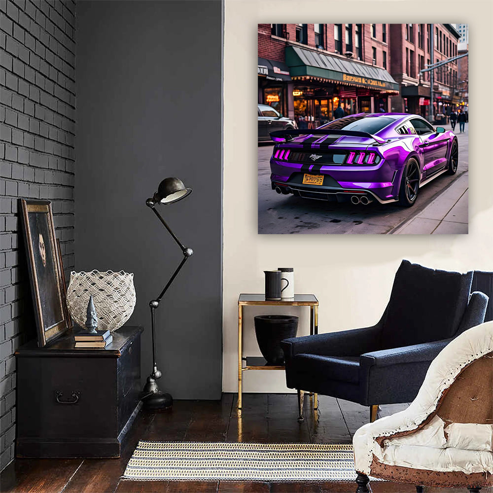 Purple Ford Mustang Mach 1 Roaring in Chicago, IL - Bold Power