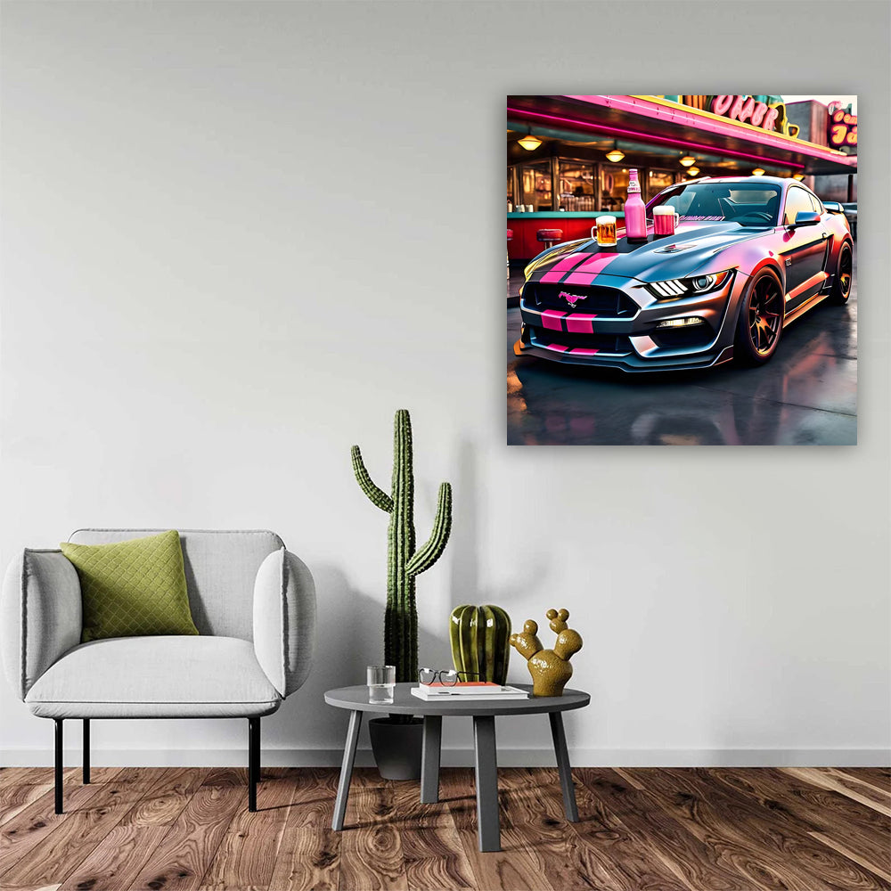 Shelby GT500 Pink: Bold Brew with Power and Style