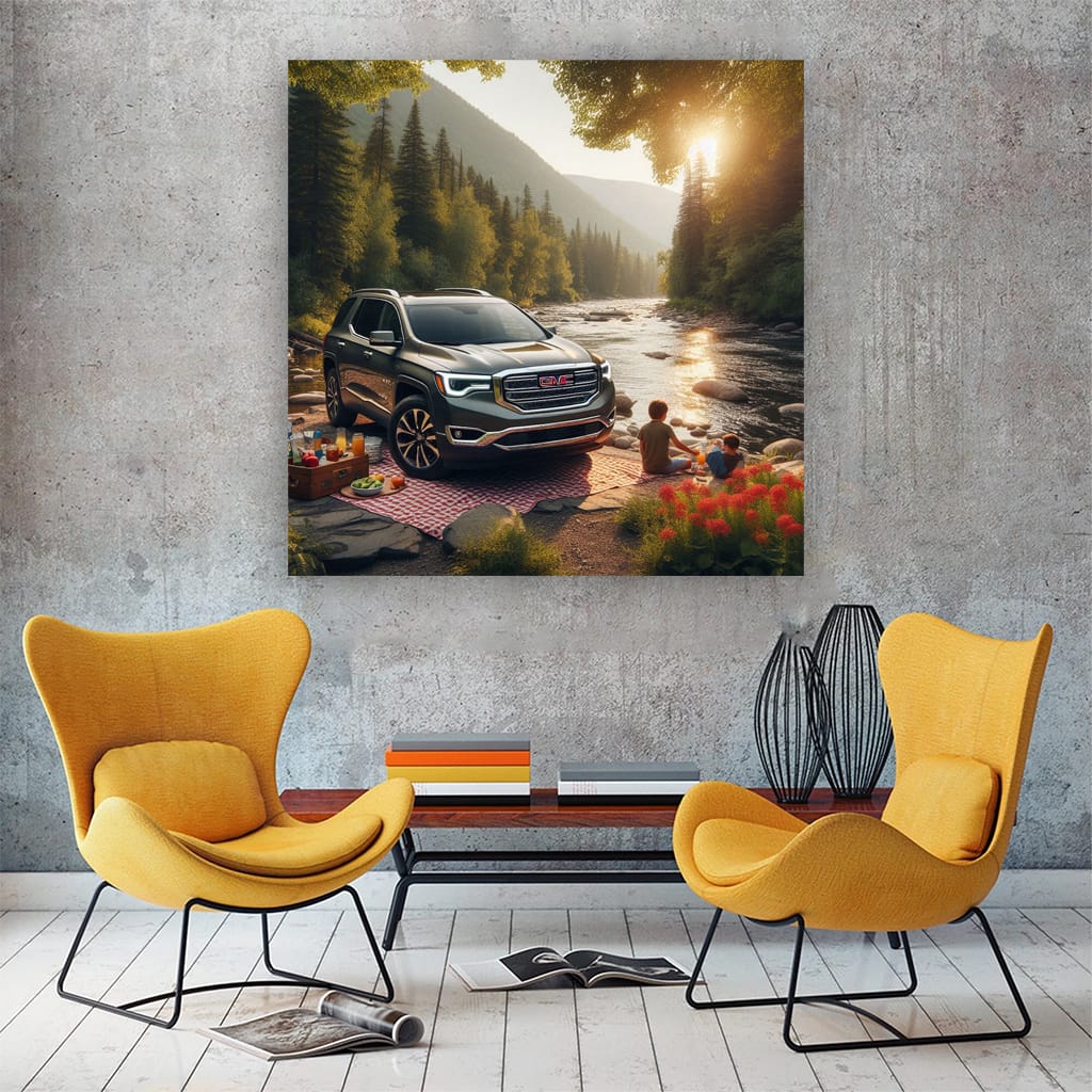 Gmc Acadia River Wall Art