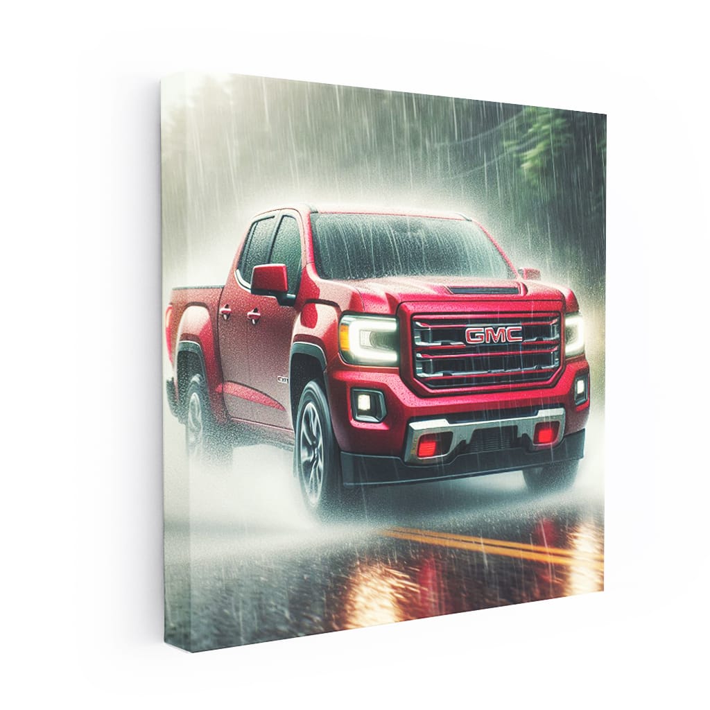 Gmc Canyon Rainy Weath Wall Art