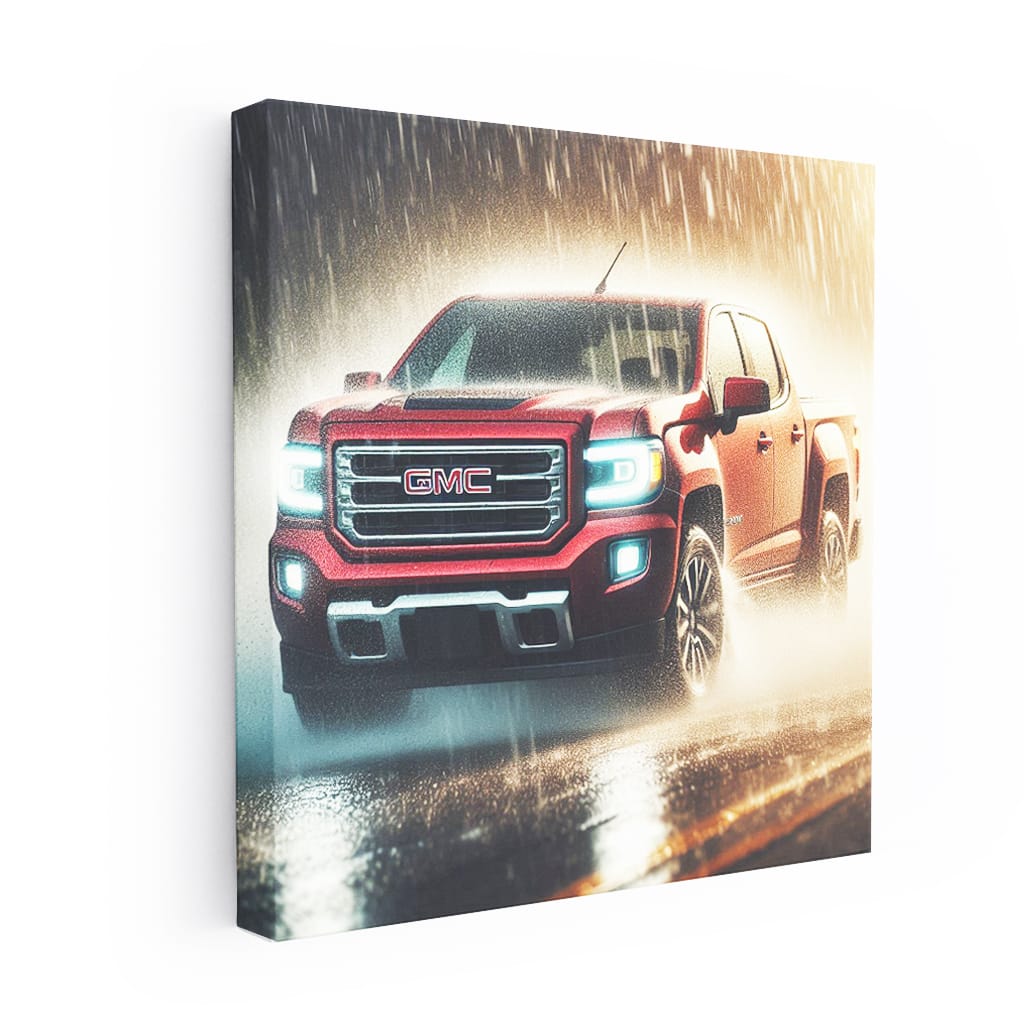 Gmc Canyon Rainy Weather Wall Art