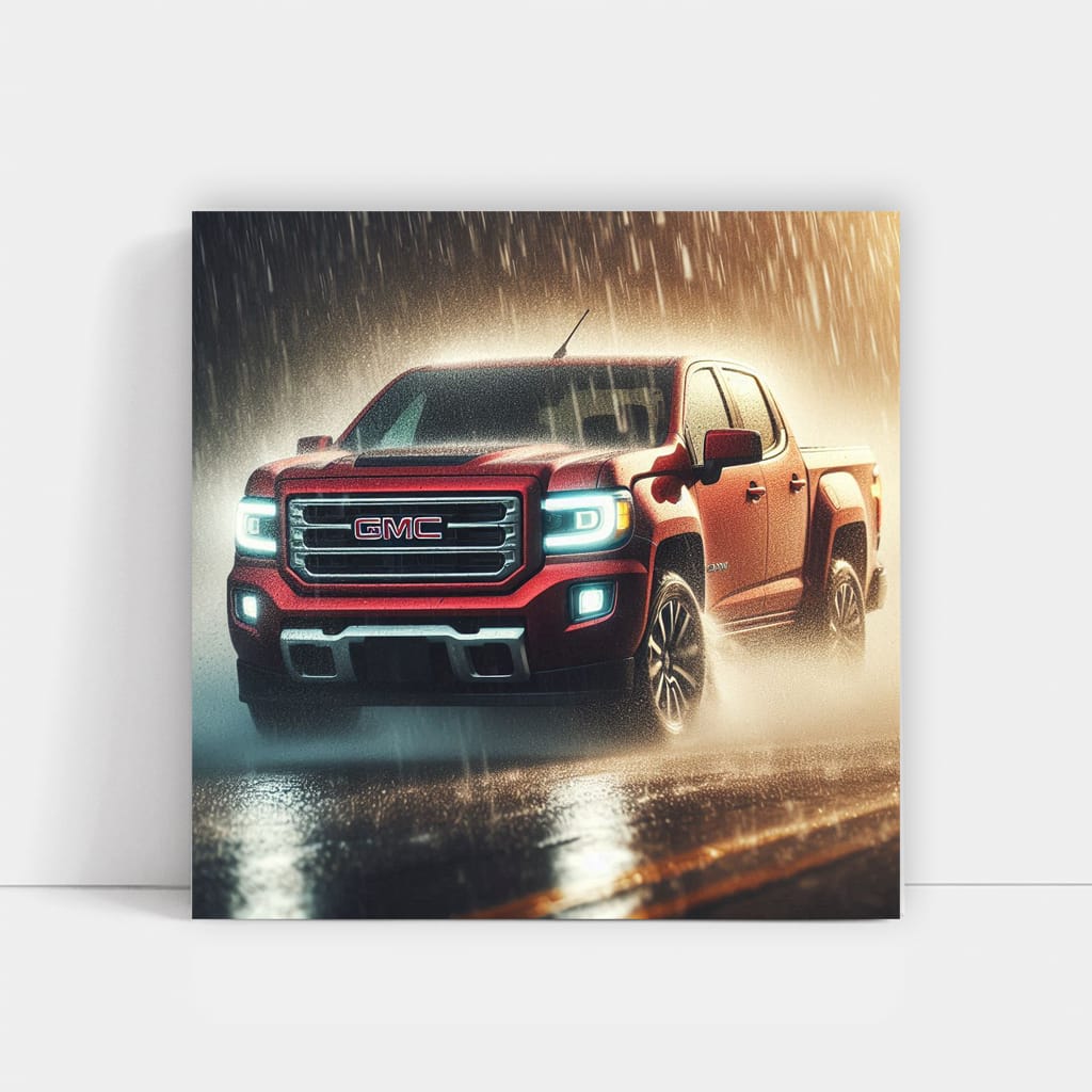 GMC Canyon in Rainy Weather - Built for Tough Terrain